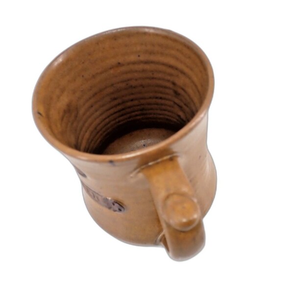 Hewlett Packard Col Signed Studio Art Pottery Coffee Mug Excellence in Scopes 5" - Picture 6 of 9